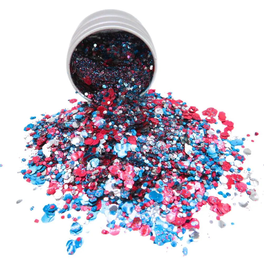 British flag Eurovision glitter mix