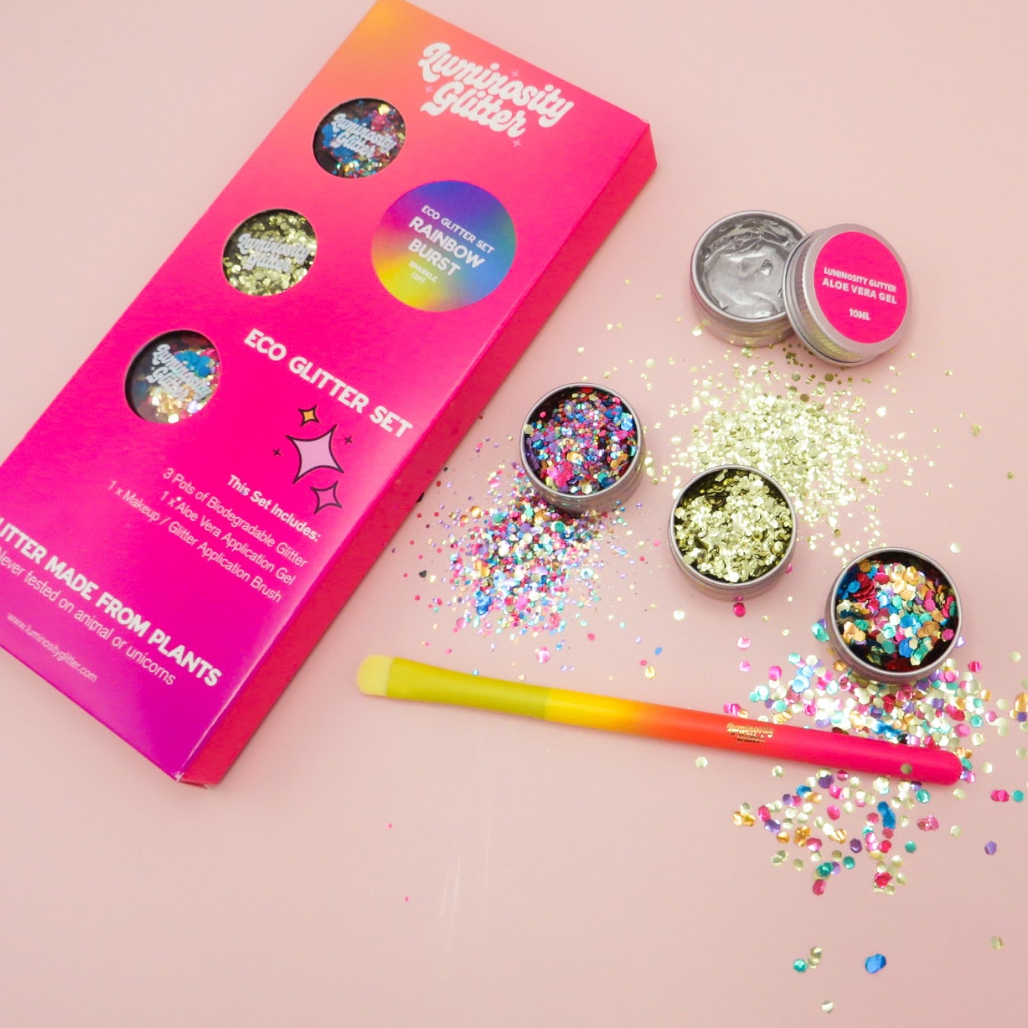 Rainbow Glitter Gift Set – Eco Biodegradable Festival Glitter – Luminosity  Glitter®
