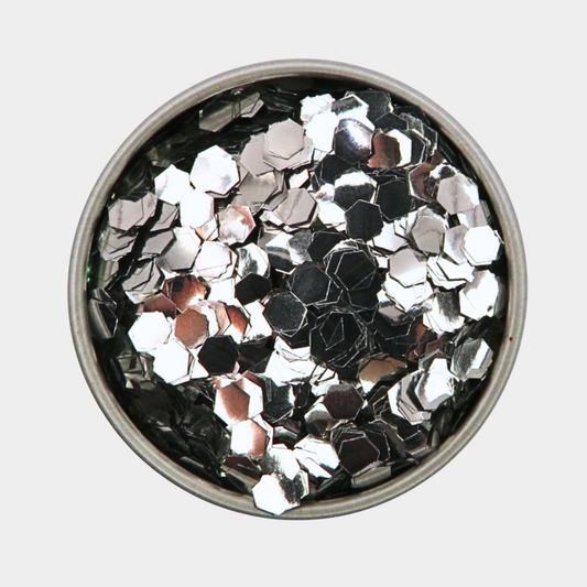 Silver Super Chunky Eco Glitter Luminosity Glitter