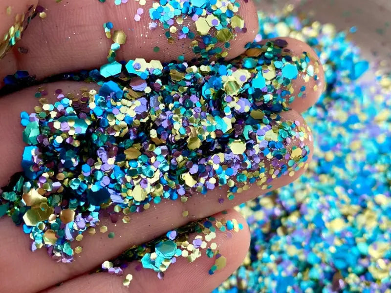 Peacock signature eco glitter blend by Luminosity Glitter
