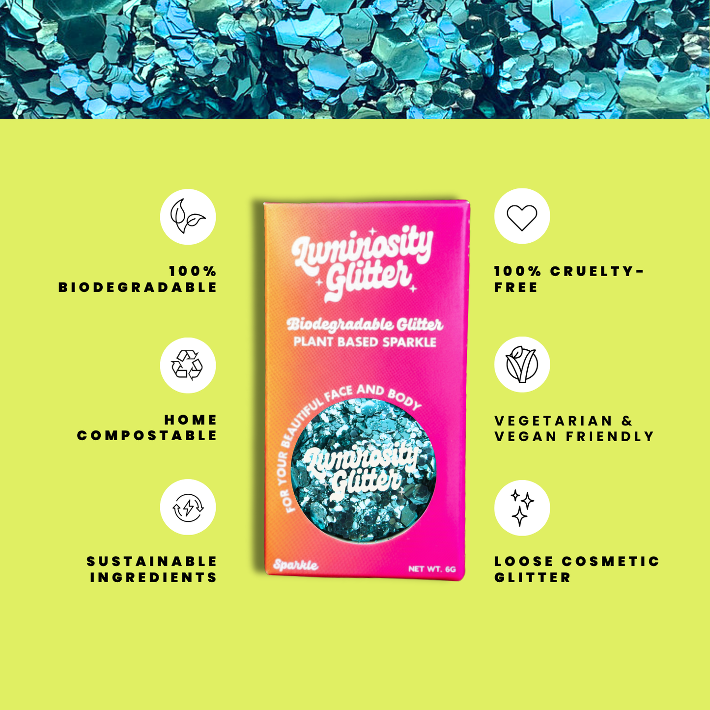 Aqua Sky Glitter Blend