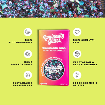 Festival glitter blend infographic