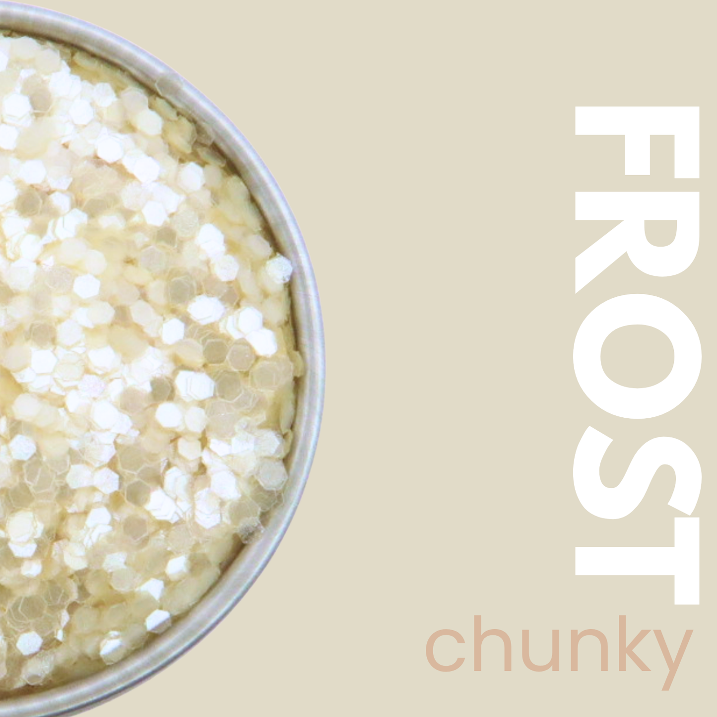 Frosting with sprinkles in a container on a beige background
