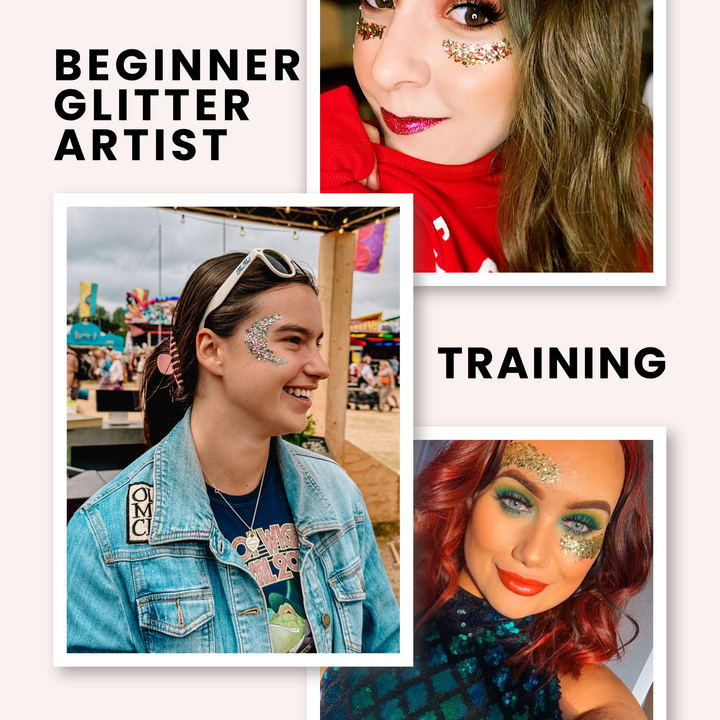 Beginner glitter artist training course by Luminosity Glitter