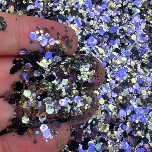 Purple Starlight – Non-Binary Pride Flag Eco Glitter Luminosity Glitter