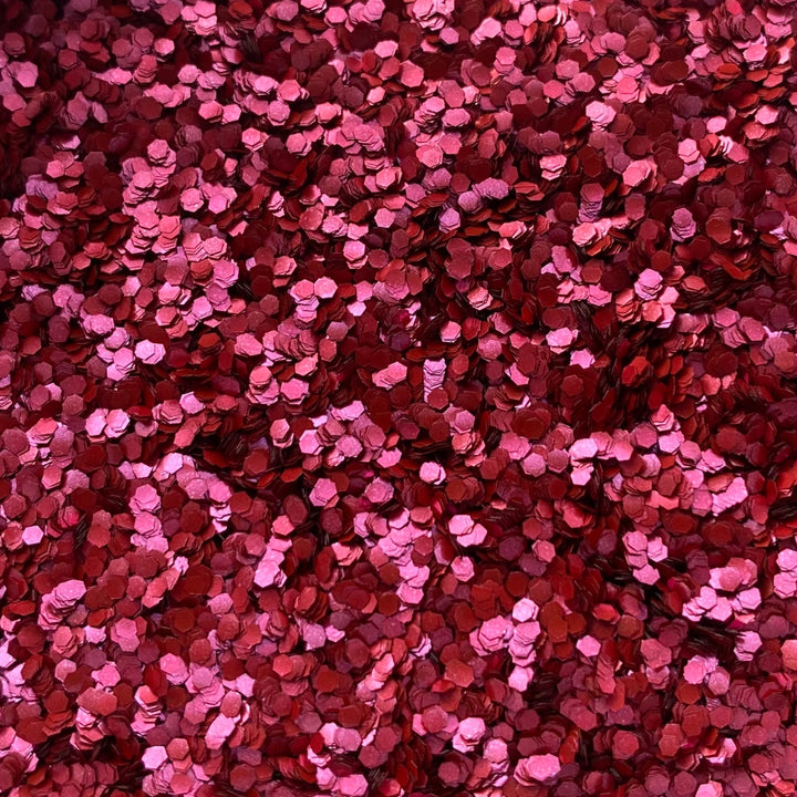 Blush Red Chunky Glitter Luminosity Glitter