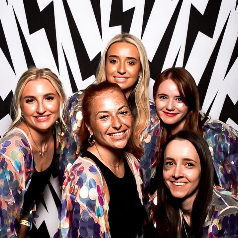 A fabulous and super friendly team of glitter artists in London