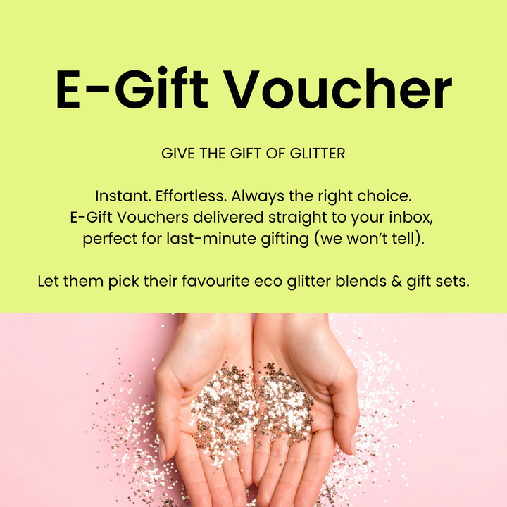 Luminosity Glitter gift card for eco glitter