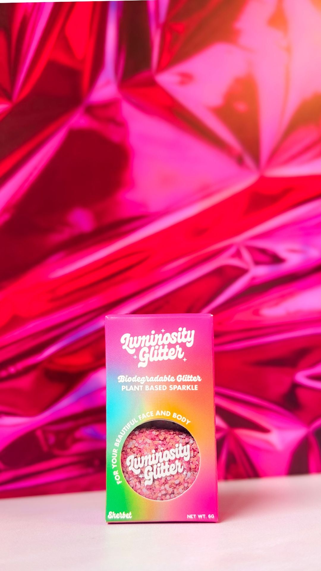 Glitter in bright packaging