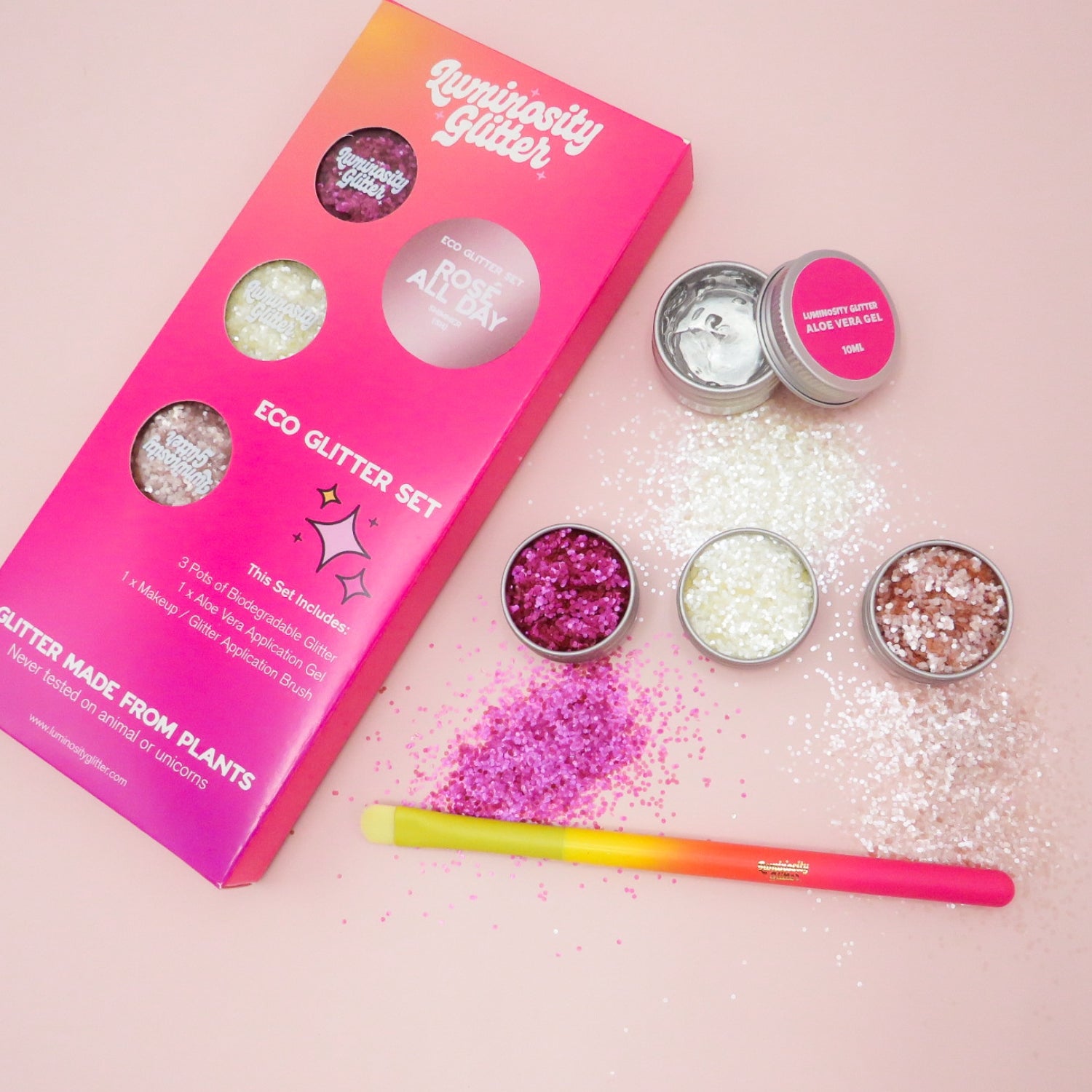 Rosè All Day Glitter Set Luminosity Glitter
