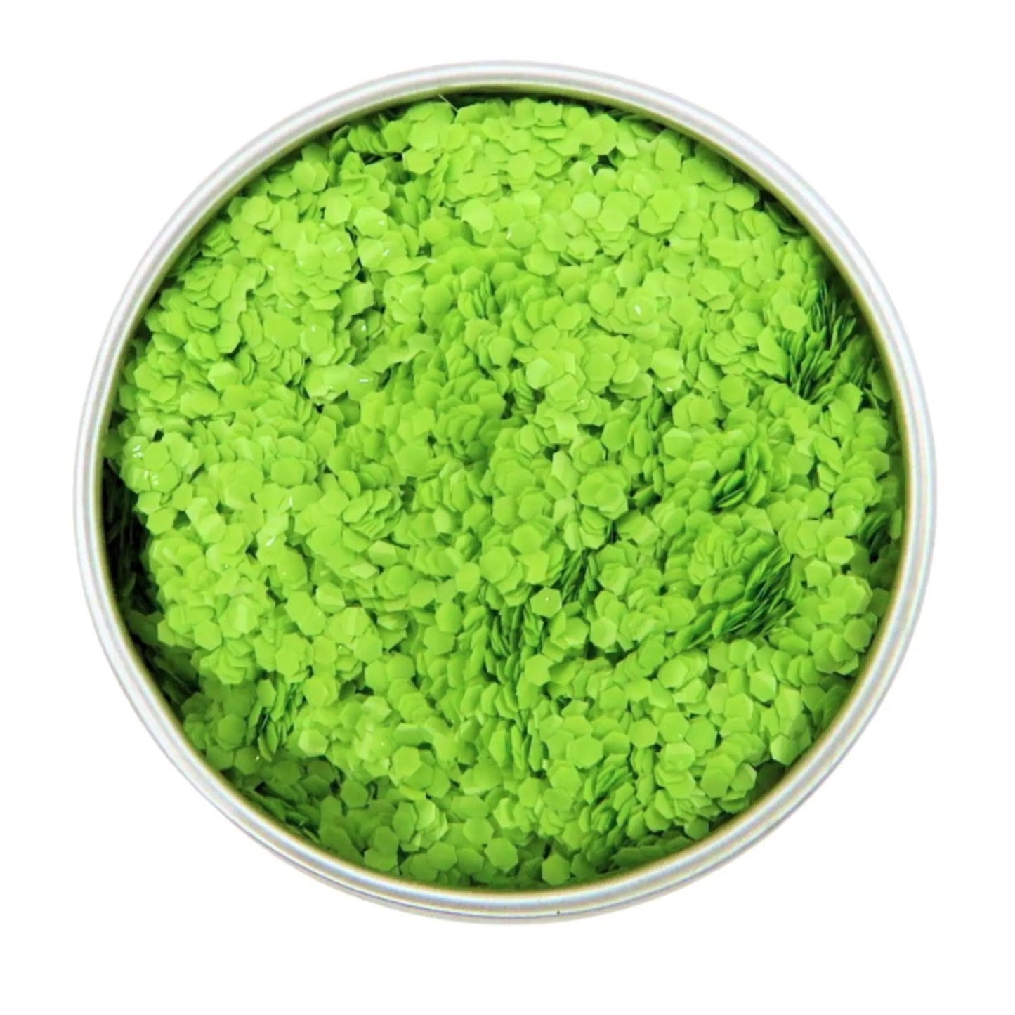 Lime Green Chunky Biodegradable Glitter 6g Pot (B2B) Luminosity Glitter