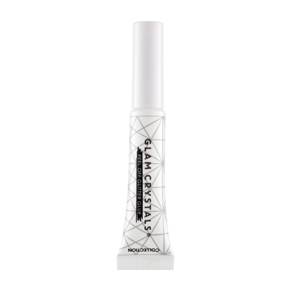 White tube of peel off glitter glue for glitter and face gem
