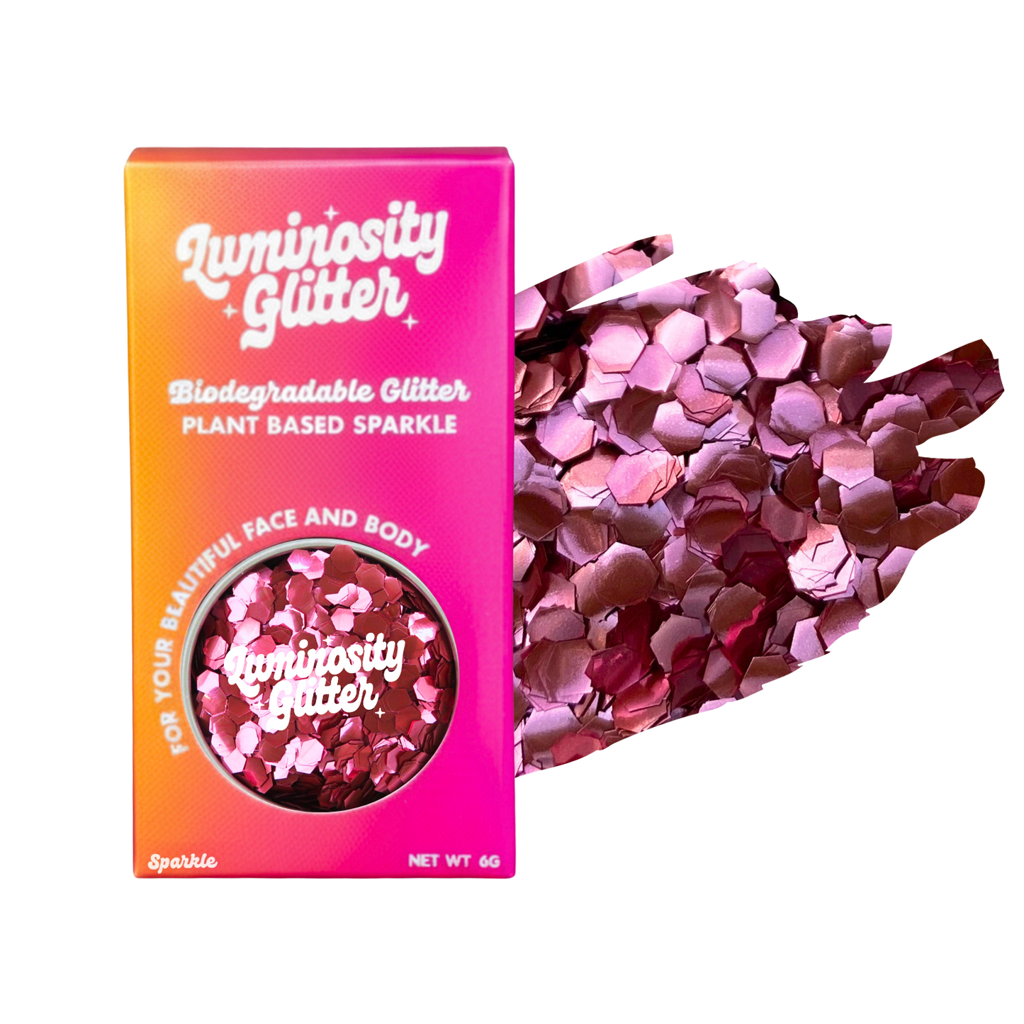 Rose Pink Super Chunky Festival Glitter