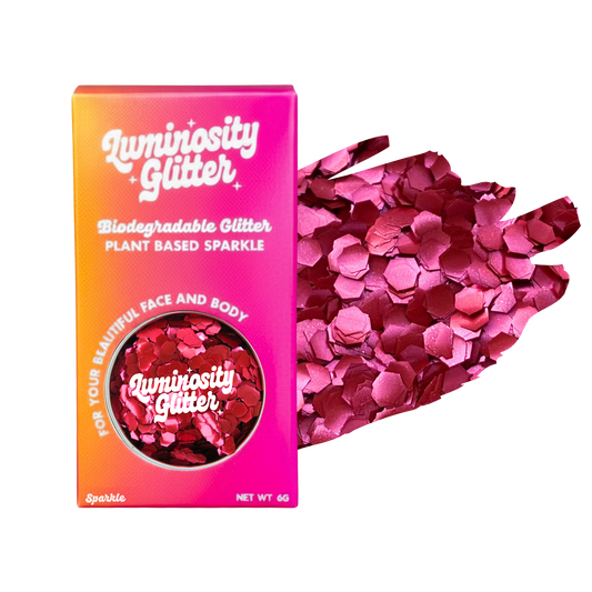 Blush Red Super Chunky Festival Glitter